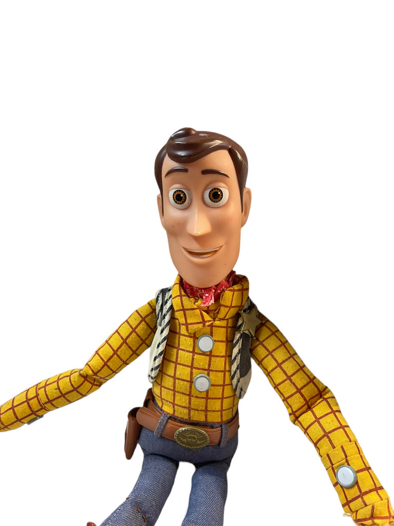 Disney Pixar Toy Story 16" Talking Woody Stuffed Doll Plush in GUC