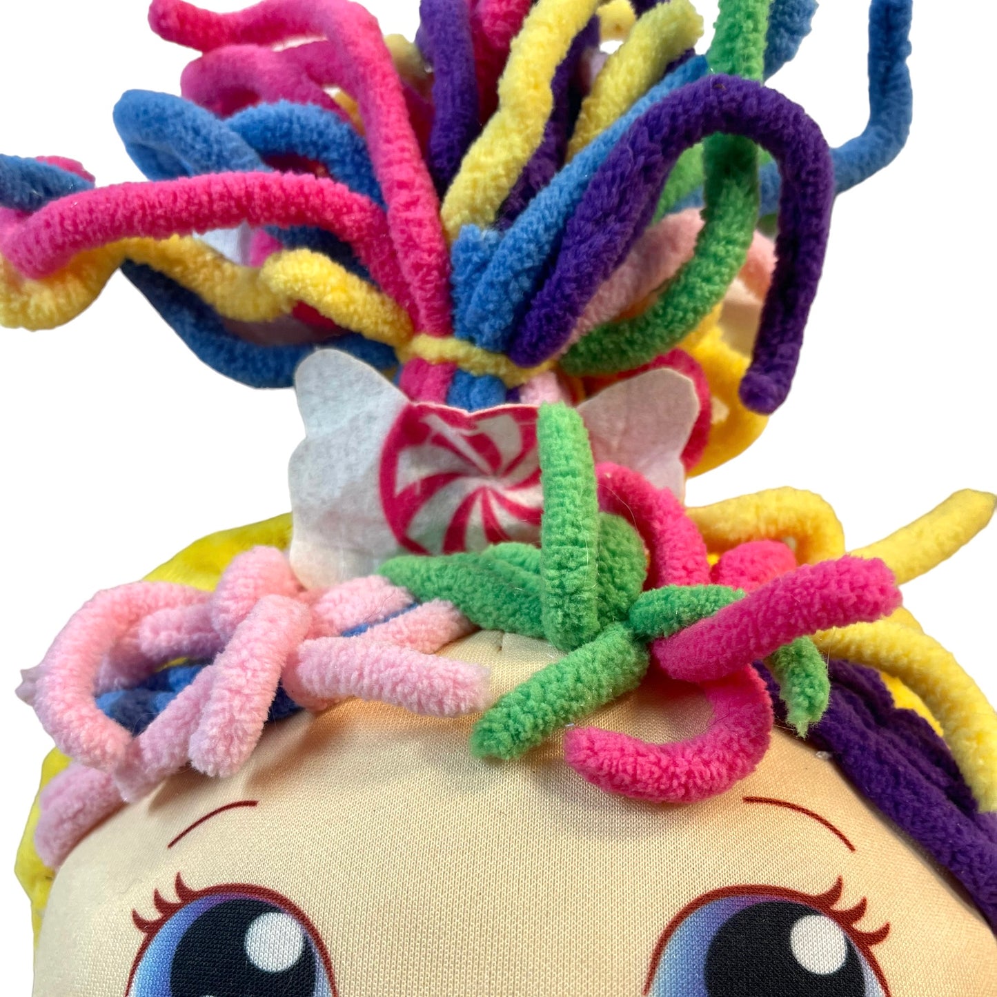 Flip Zee Girls Zandy Candy Sweet & Cuddly 17" 2-in-1 Plush Doll Rainbow Colours