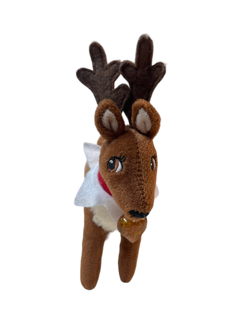 Elf on the Shelf Pet Reindeer Doll, Red Collar & Sparkly Heart Pendant