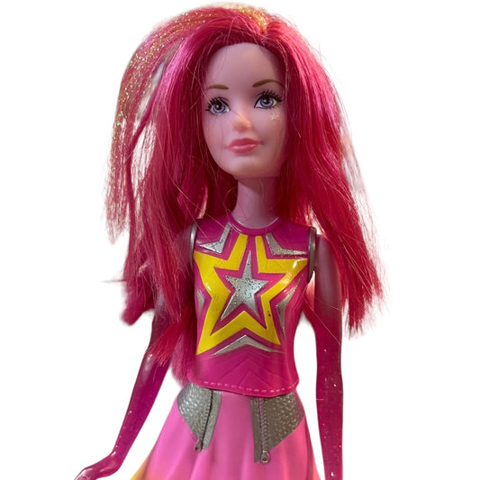 Barbie Star Light Adventure Pink Space Galaxy Doll Glittery Arms & Legs Mattel 2015