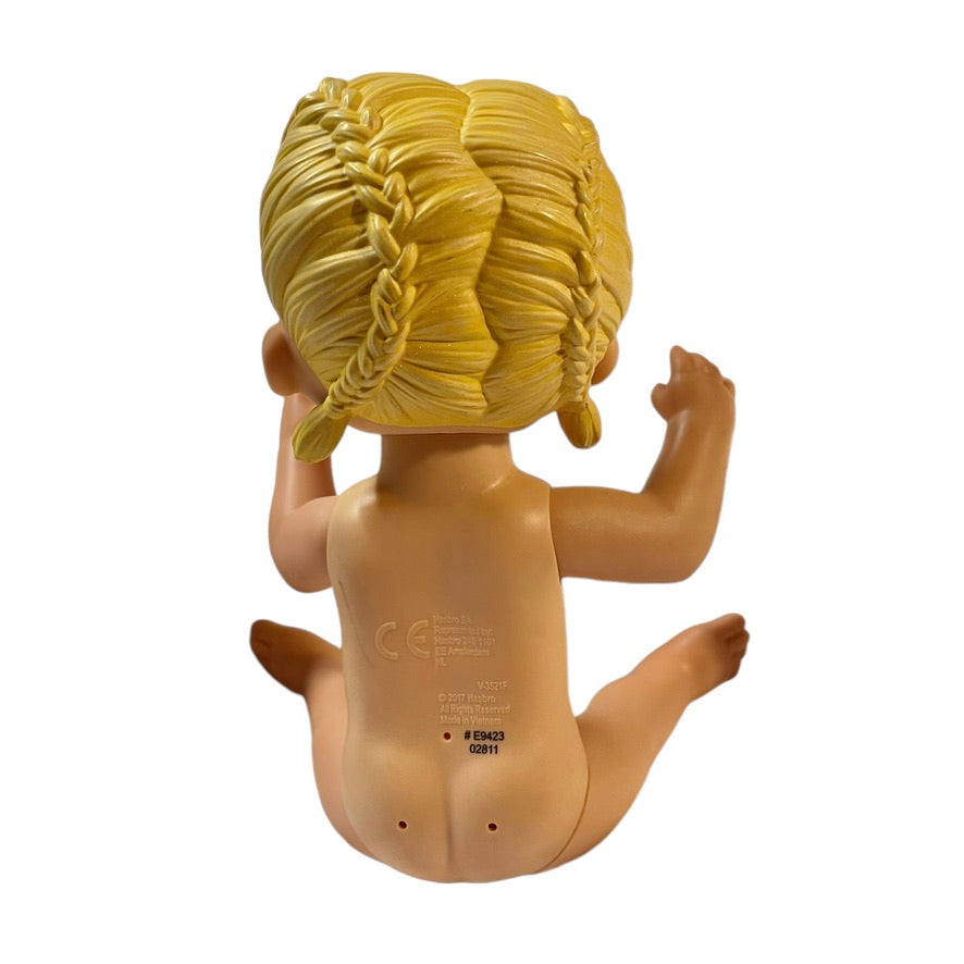 Baby Alive, 12" Interactive Hasbro Party Blond French Braided Moulded Hair, Drinks & Wets!