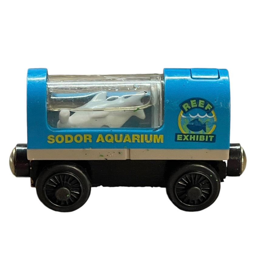 Thomas The Train Sodor Shark & Squid Light up Aquarium Cars,Turquoise, Magnetic GUC