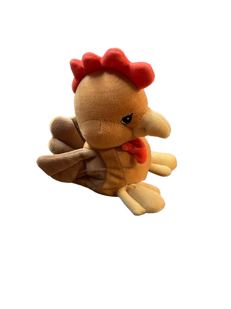 Precious Moments Tender Tails Plush Rooster/Chicken, Bean Botton Stuffed Animal Toy in FUC