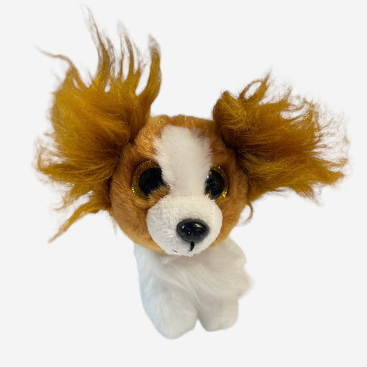 VelveTy 'Barks' Cavalier 4" Spaniel Puppy Stuffed Animal Bag Clip Keychain Collectible Toy