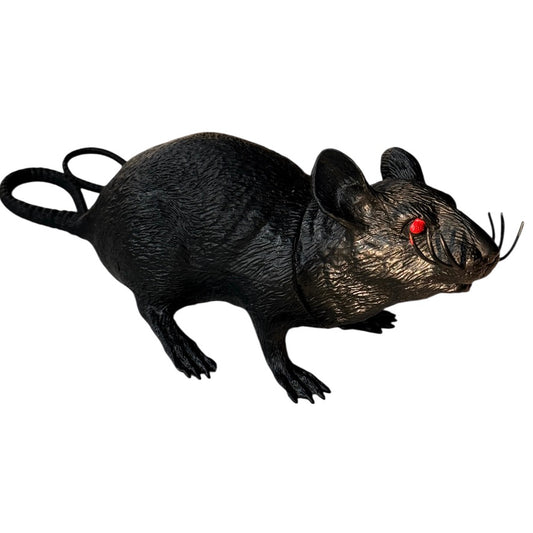 Rat! Yikes! Lifelike Plastic Rat, Just Ready to Scare the Bejebbers Out of Your Besties! in EUC