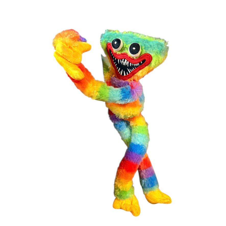 Monster Plush, Huge Eyes, Embroidered Teeth & Sticky Hands for Hanging! So Cute!