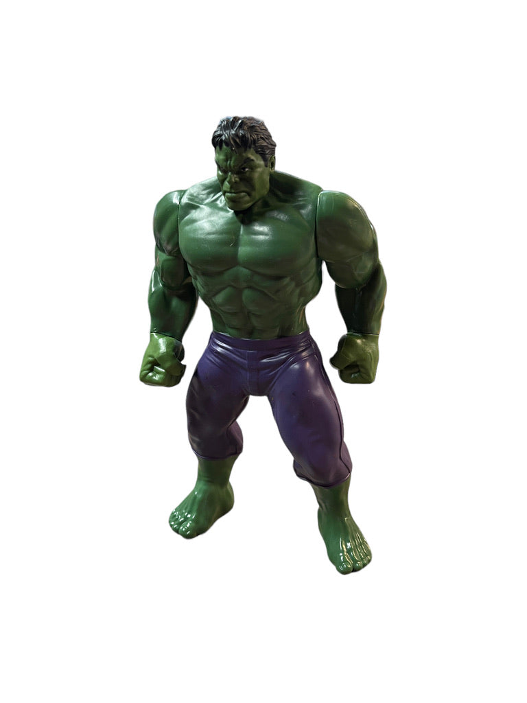 Hasbro Marvel 9.5" Incredible Hulk Plastic Figurine with Moveable Arms in GUC