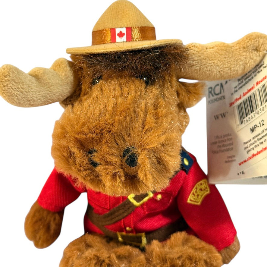 RCMP Foundation 9" Plush Stuffed Sargeant Bullmoose  by Stuffed Animal House Preowned with Tags