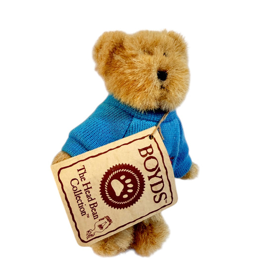 Boyd's Bears "Thanks, Thinking of Ya" Series 4 Articulated 4" Teddy Bear, with Tags in VGUC