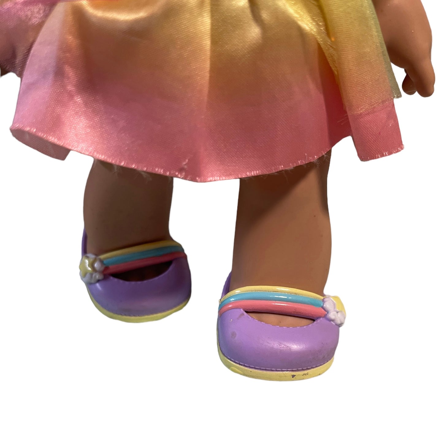 Mystabella, Kindi Kids 10" Preowned Bobbleheaded Doll with Long Pastel Multicoloured Ringlets