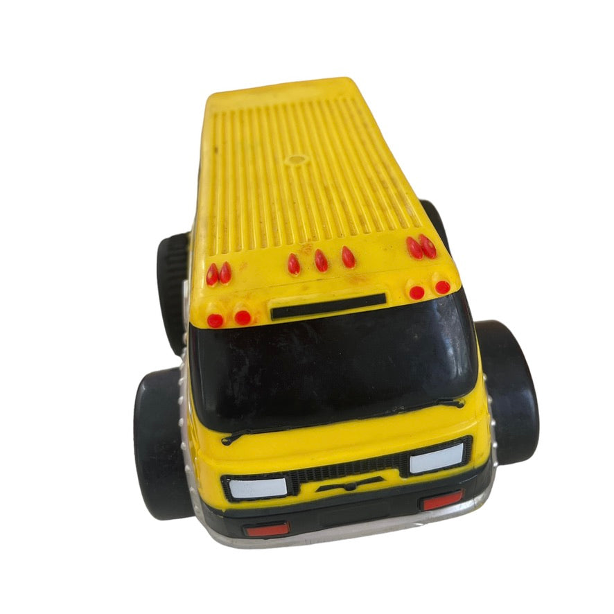 Kid Galaxy  KG17153S 6" Squeezable Pull Back Friction School Bus in EUC