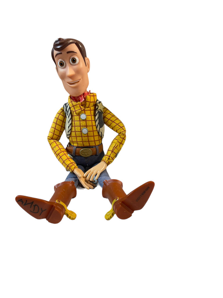 Disney Pixar Toy Story 16" Talking Woody Stuffed Doll Plush in GUC