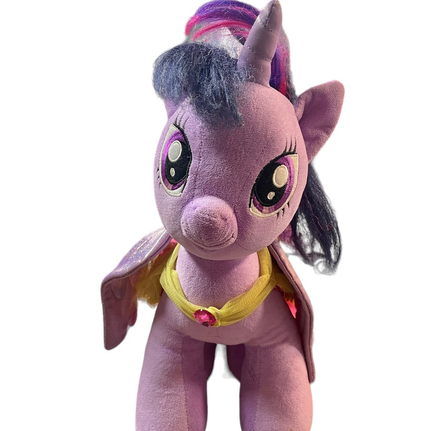 Build-a-Bear Twilight Sparkle My Little Pony Unicorn 16" with Cape in GUC No Crown