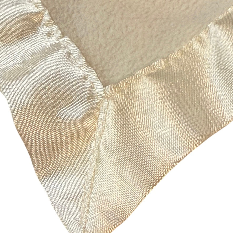 Blankets & Beyond Plush Monkey Security Blanket, Lovey, Satin Edged, Cream & Beige in GUC