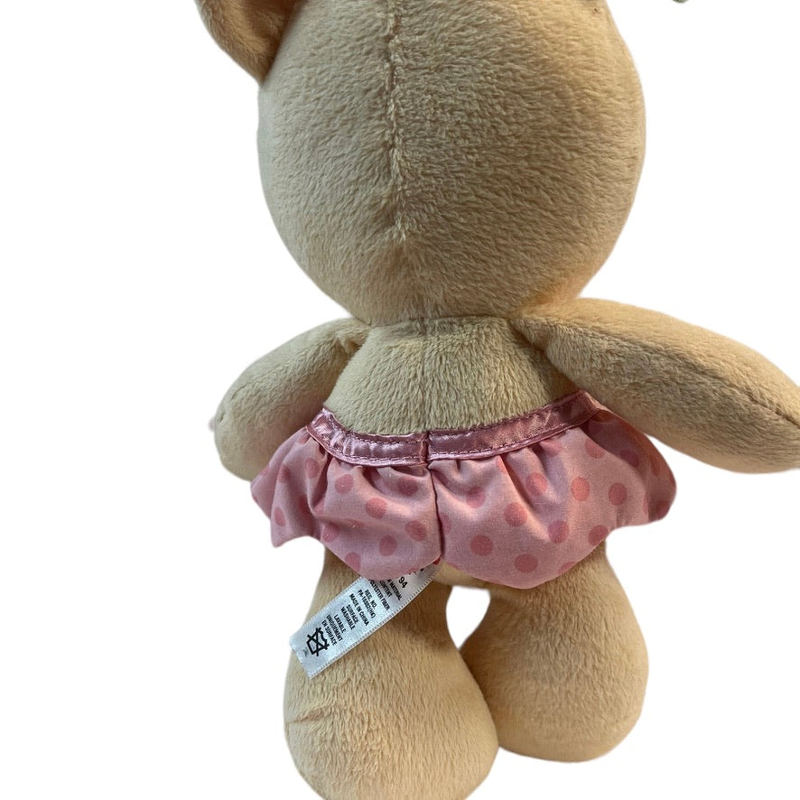 Fisher Price Ballerina Bear, 10" Plush Doll with Chime Rattle and Polka Dot Tutu, So Sweet!