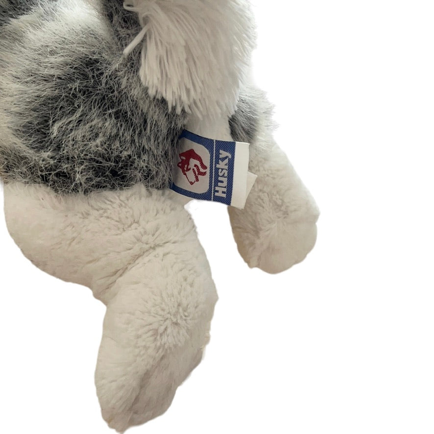 Realistic Blue Eyed Husky Brand Stuffed Animal Dog