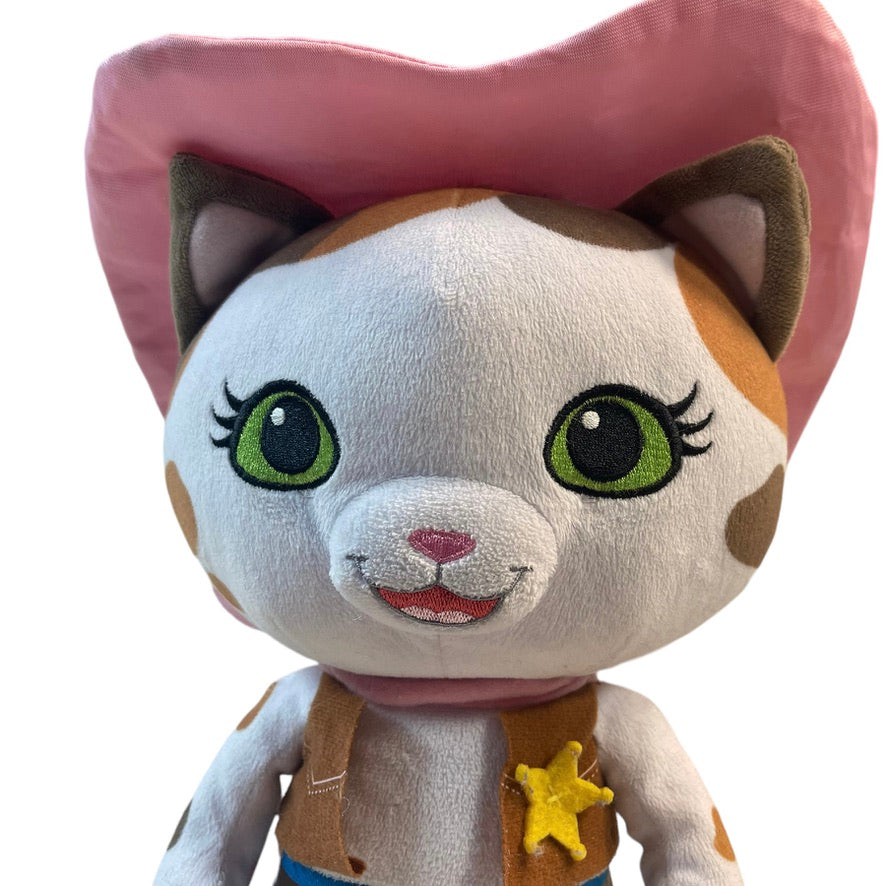 Disney's Sheriff Callie Wild West 12" Plush TV Star Stuffed Animal Cat EUC