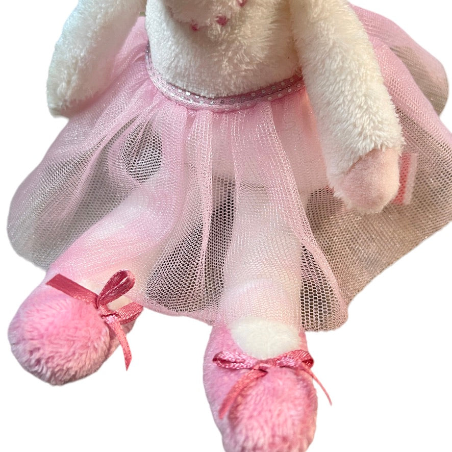 Douglas Pink Petunia Mouse with Pink Tulle Bow & Tutu, Black Bead Eyes and a Pink Silk Nose!