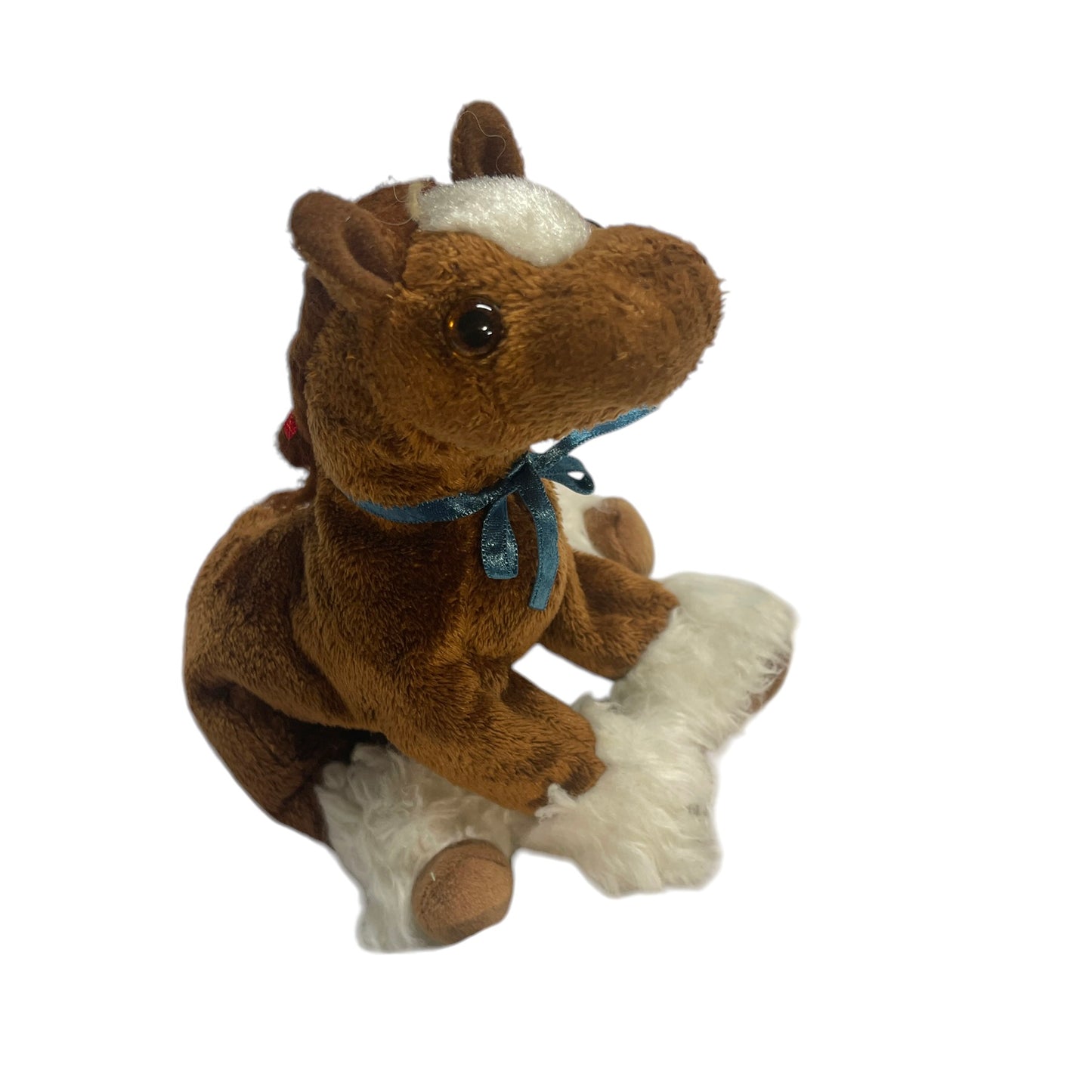 TY Vintage Clydesdale, 'Hoofer,  2002 7"  Retired Plush Stuffed Animal Toy, Braided Mane GPWC