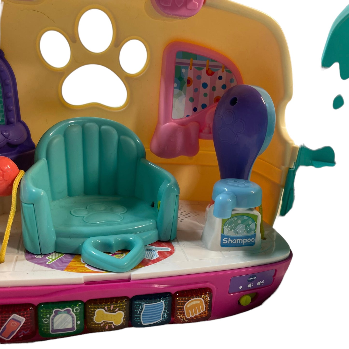 Vtech Glam & Go Puppy Salon Interactive Playset 100+ Sounds Preowned Toy