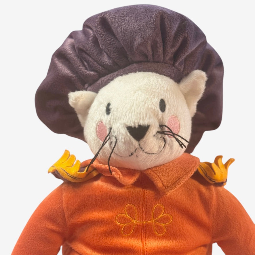 Ikea Ridderlig Puss n'Boots Royal White Cat Fairy Tale Friend 18" Plush Retired  in EUC No Tag