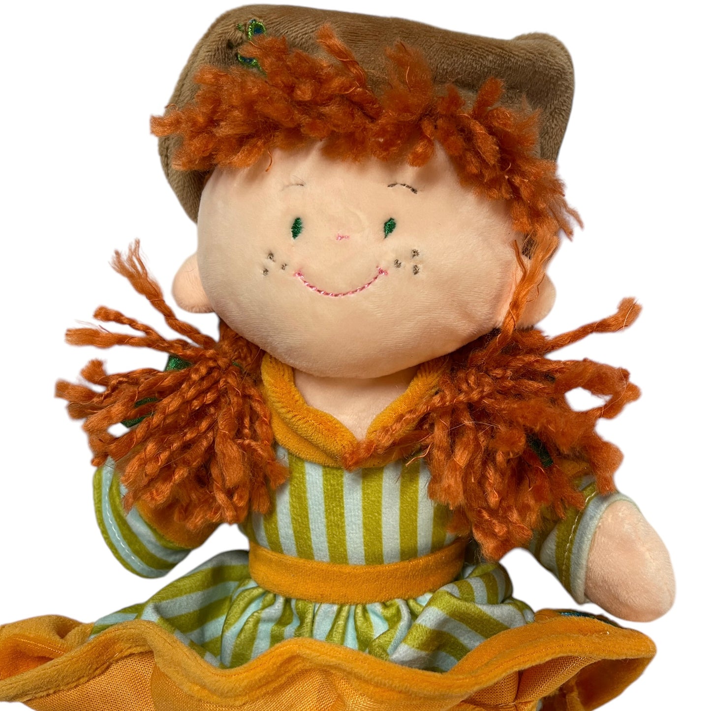 Anne of Green Gables  12" Plush Doll, Yarn Braids, Embroidered Face with Freckles in EUC- Adorable!