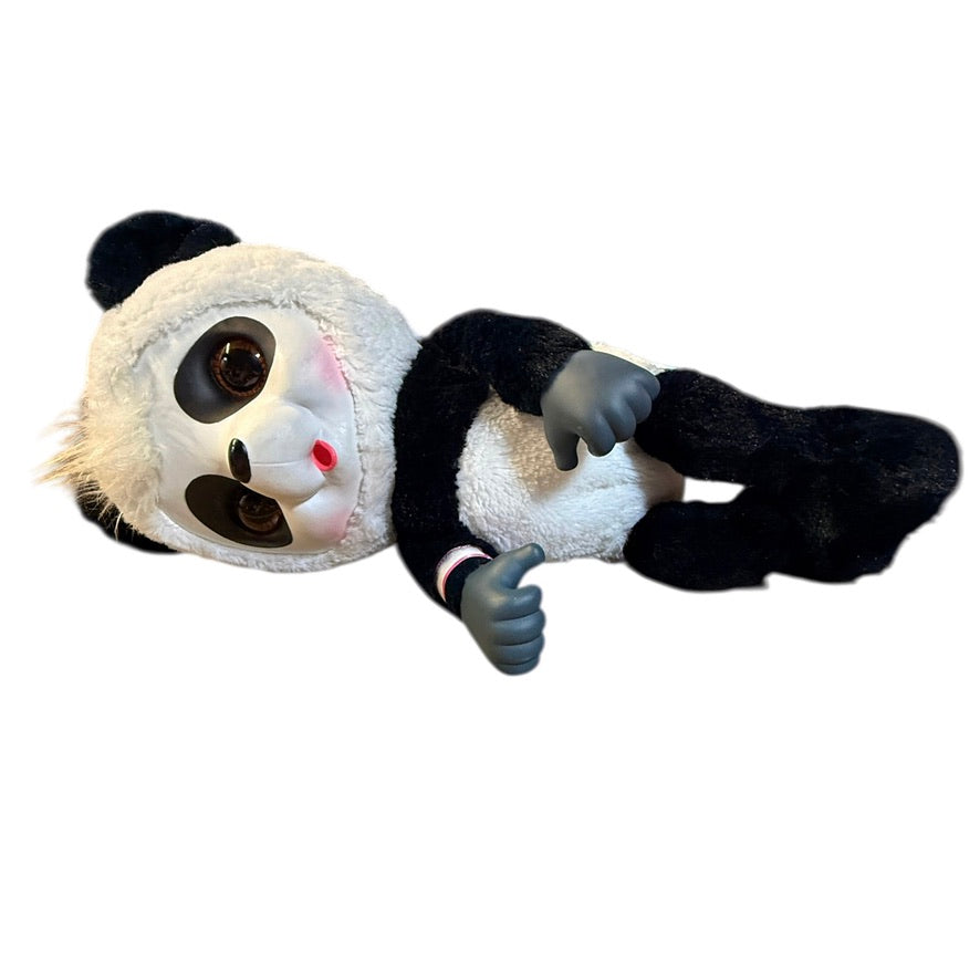 Jakks Pacific Animal Babies Nursery Crunchy Munchy Baby Panda Plush Interactive Toy in GUCV