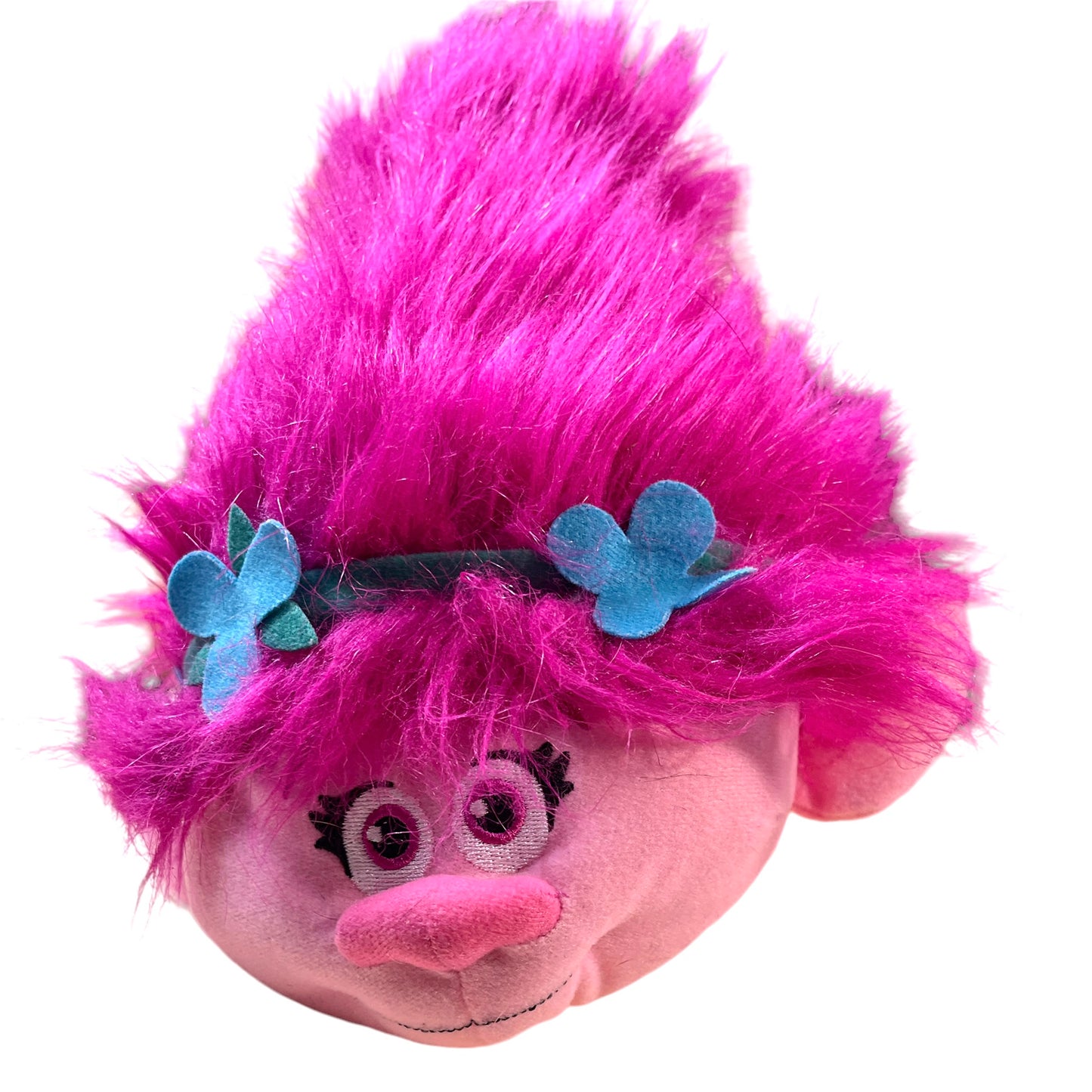 DreamWork's Poppy Troll Preowned Fuzzbie Pink Plush 10-12" in EUC by Imperial Toy LLC