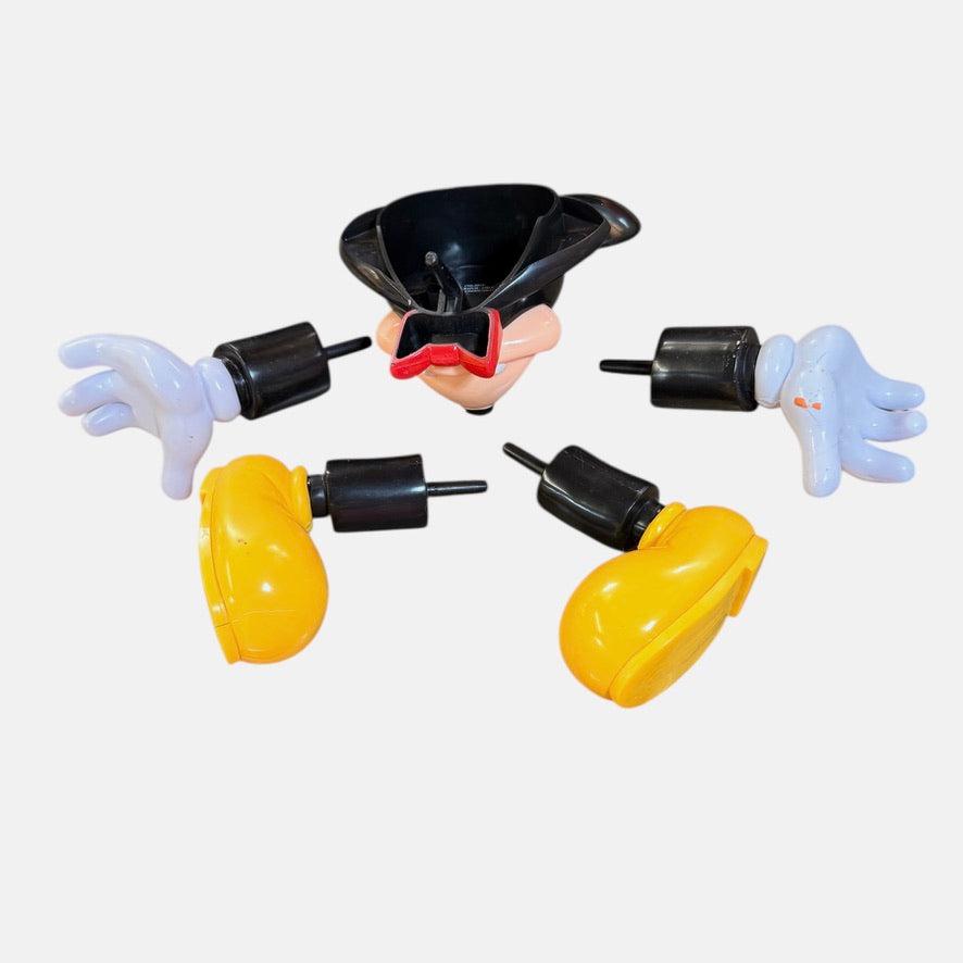 Preowned Disney Vampire Mickey Mouse Jack-o-Lantern Pumpkin Push-In Decoration 5 Pieces