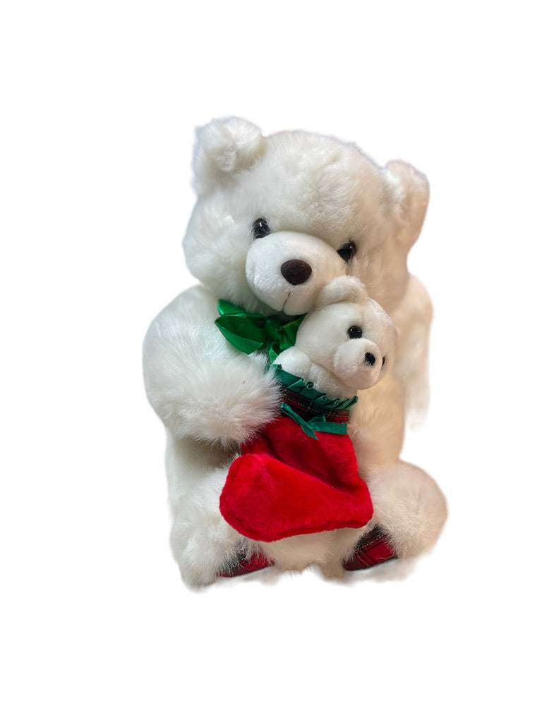 Lemonwood Asia Ltd. Mama & Baby Christmas Bear Duo in Excellent Preowned Condition