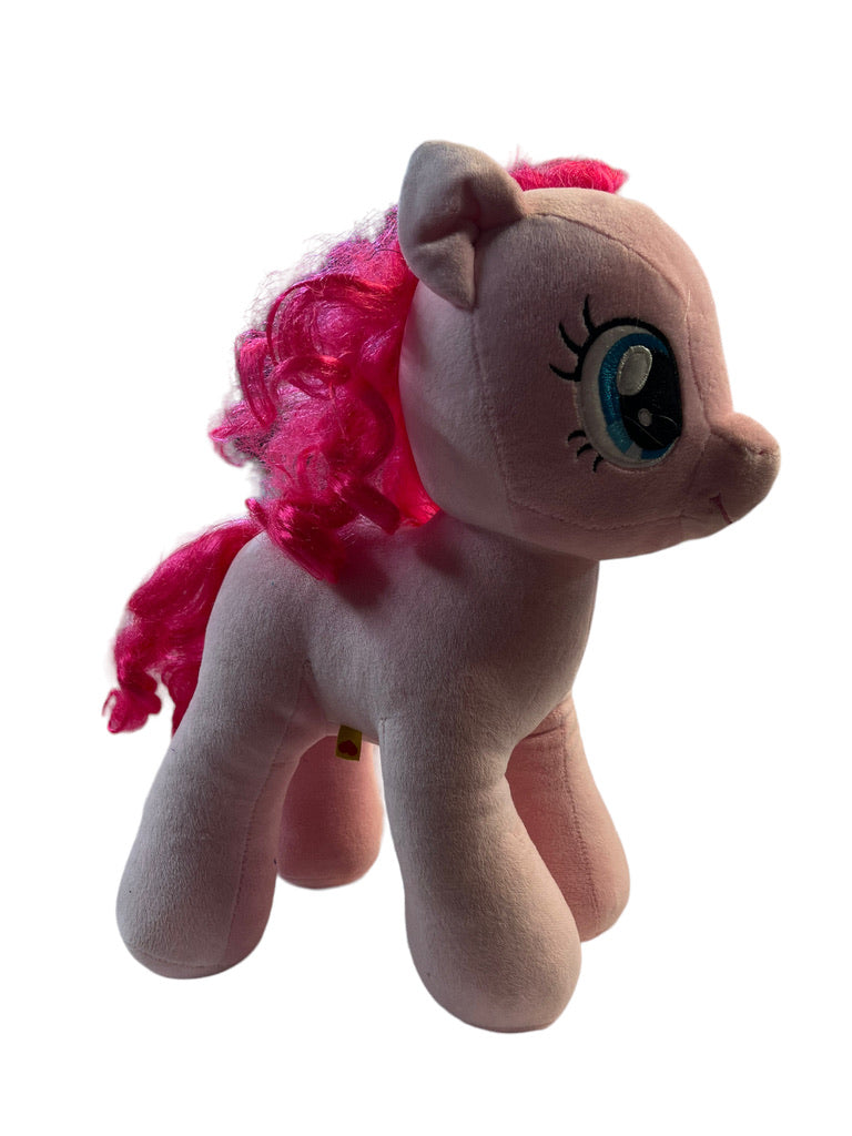 Pink Build-A-Bear My Little Pony Pinkie Pie Stuffed Animal Plush 15" Balloons, Pink Curly Hair