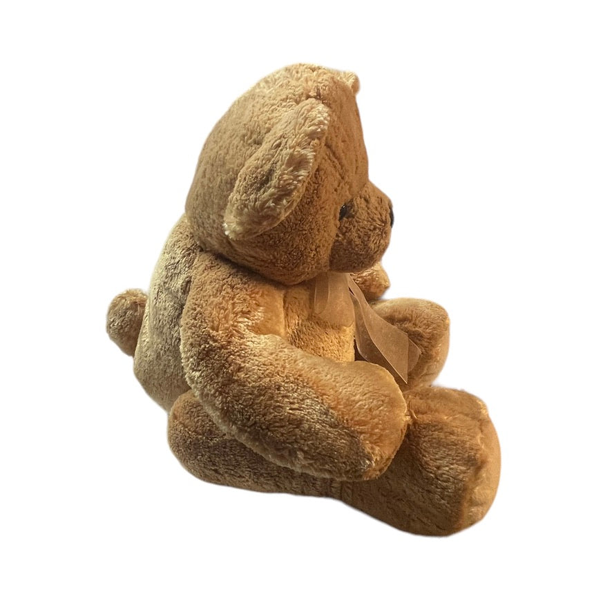 A Classic Teddy Bear, Golden Brown, Ultra Cuddly with Weighted Bottom & Feet in EUC