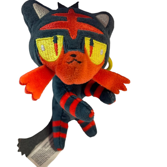 Litton Plush Pokemon GO 5" Stuffed Bag ClipToy Keychain Orange/Grey Cat