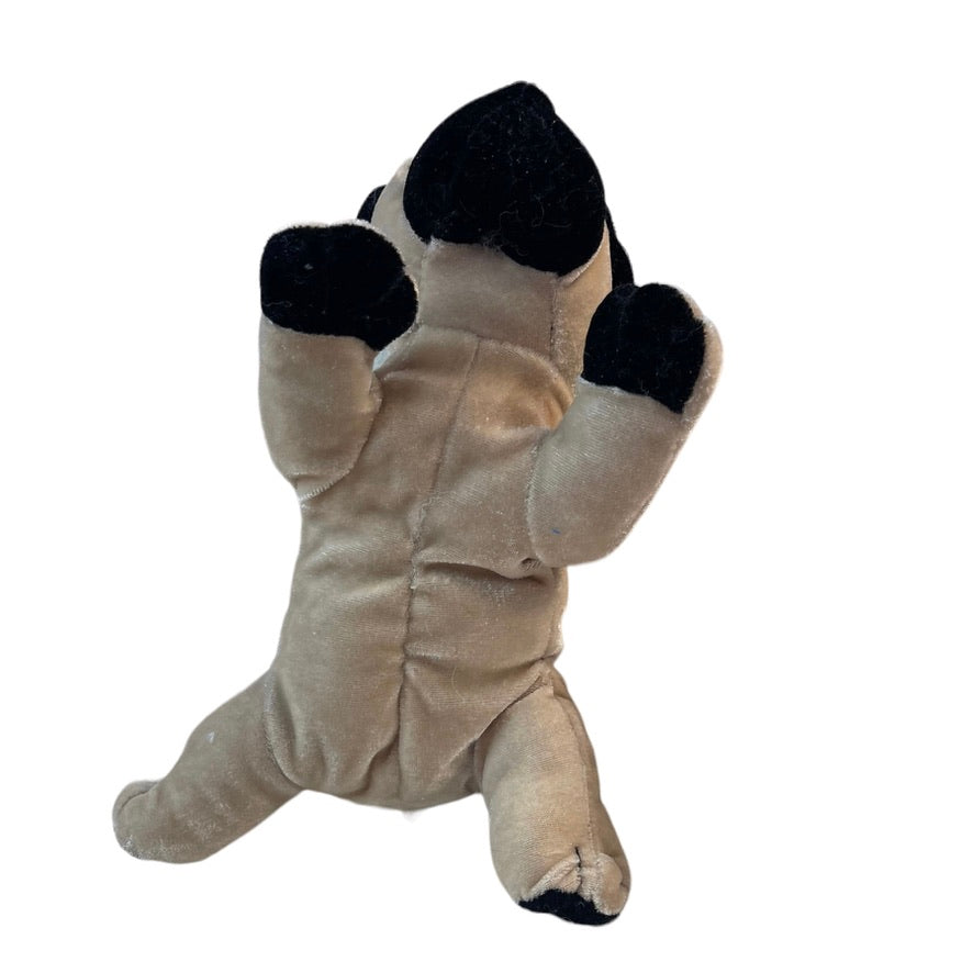 Ganz Realistic 8" Pug Plush in Tan & Black GUC