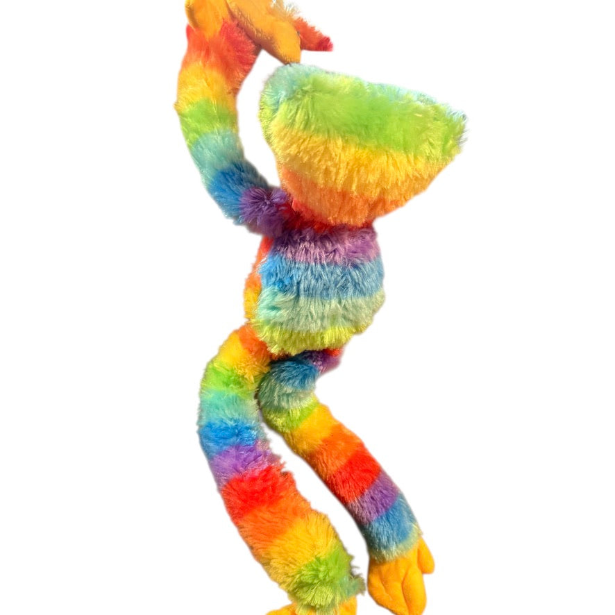 Monster Plush, Huge Eyes, Embroidered Teeth & Sticky Hands for Hanging! So Cute!