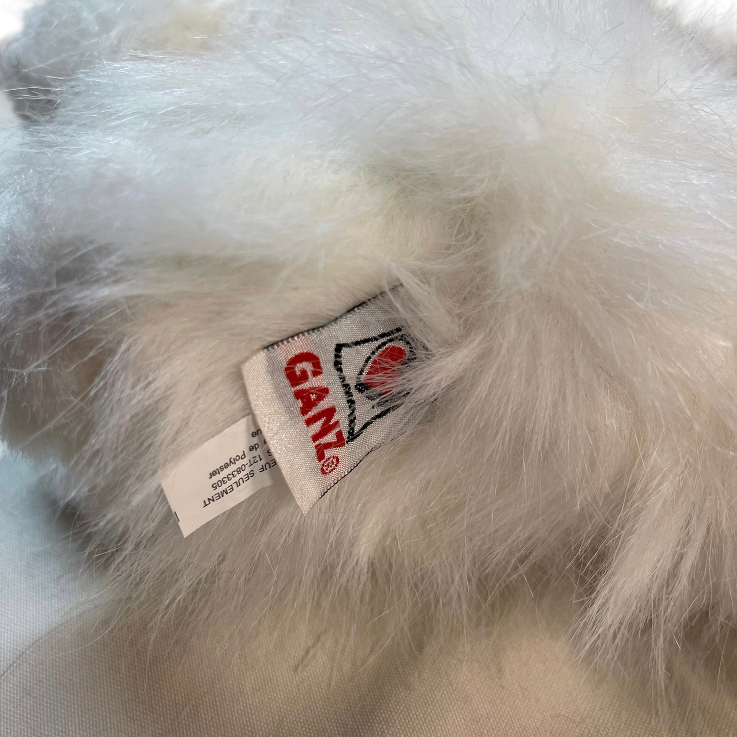 Ganz Webkinz Signature 8" White Persian Cat Without Code EUC