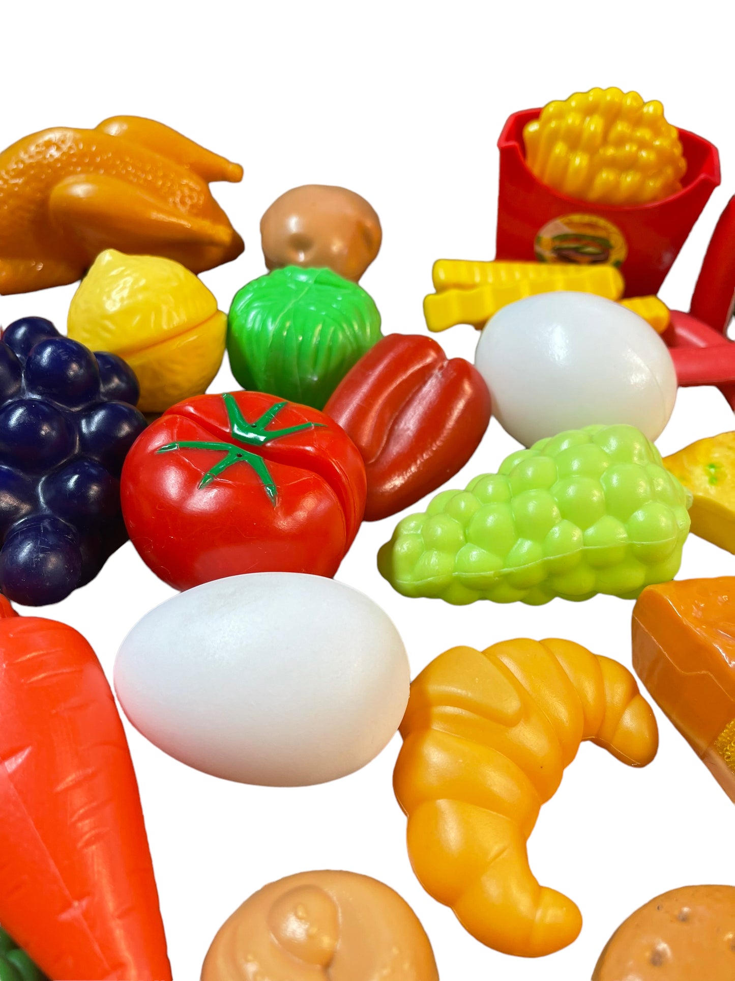 Large Mixed Lot of Plastic Play Food for the Chef in the Family! GUC