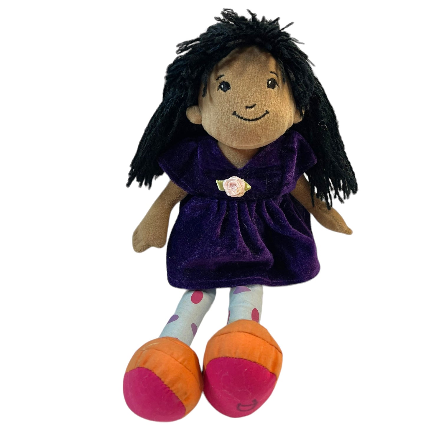 Groovy Girl, Kendra, by Manhattan Toy, Black Yarn HaIr, Embroidered Face