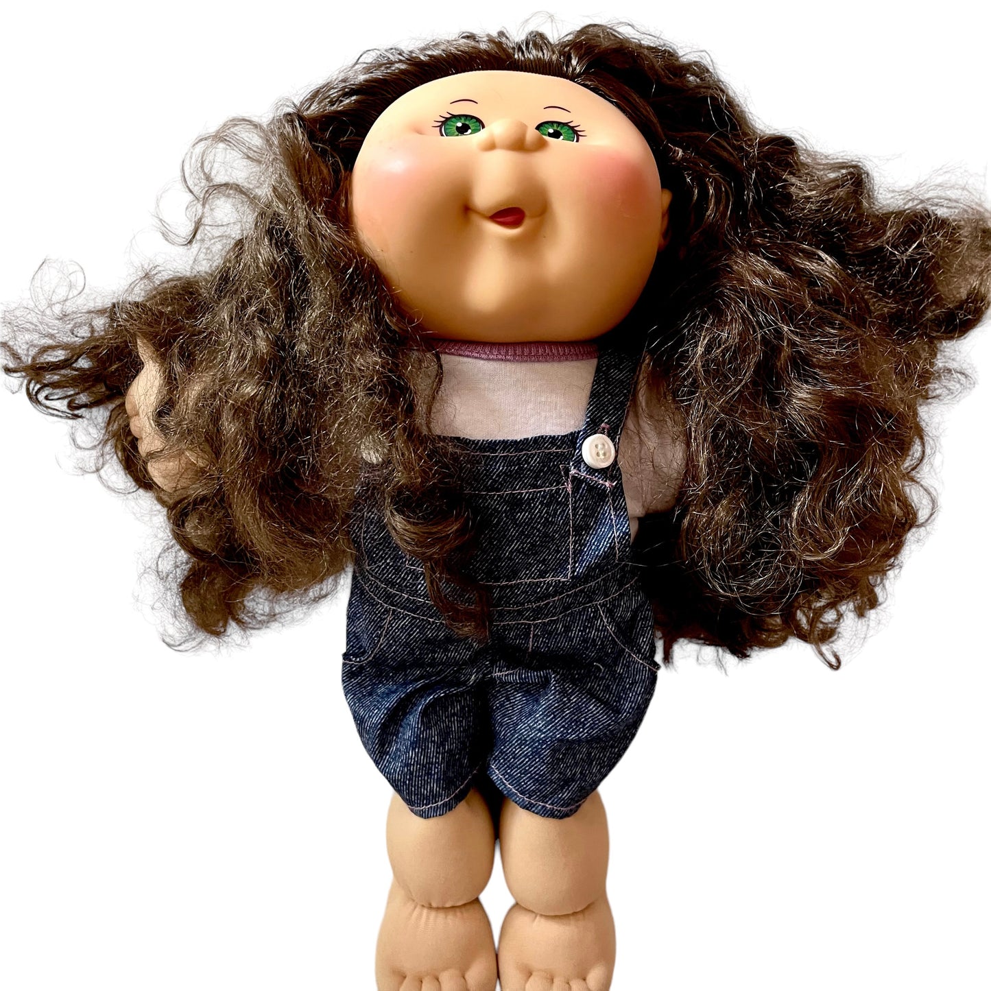 Beautiful Green Eyed Cabbage Patch Doll with Long Silky Hair & Classic Fragrance