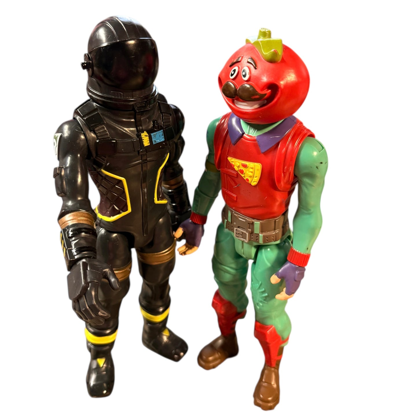 Fortnite Victory Series Lot of 2 12" Action Figure/Collectibles Tomatohead and Dark Voyager GUC