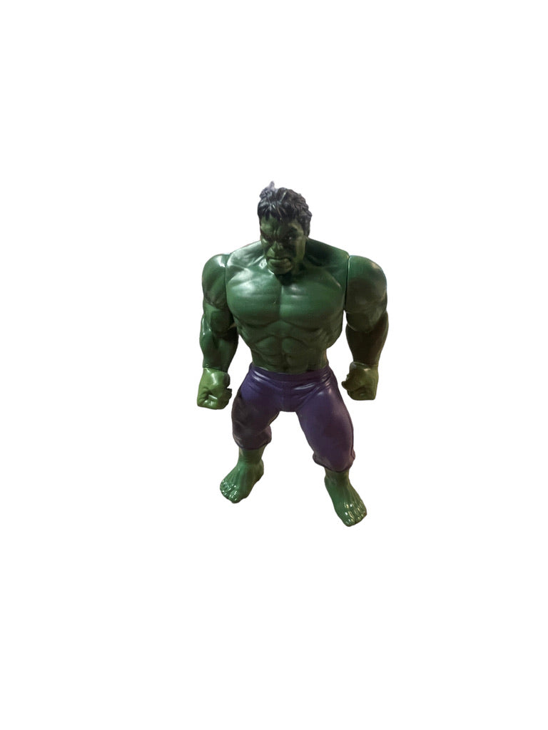 Hasbro Marvel 9.5" Incredible Hulk Plastic Figurine with Moveable Arms in GUC