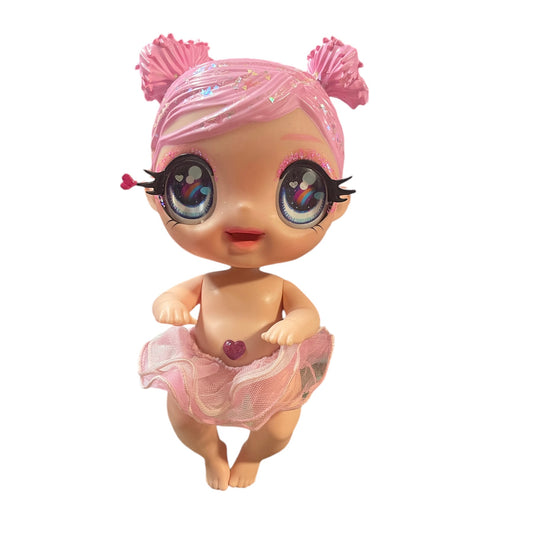 Glitter Babyz Dreamia Stardust Doll, Preowned, Pink Hair Changes Colour in Ice Water, in GUC