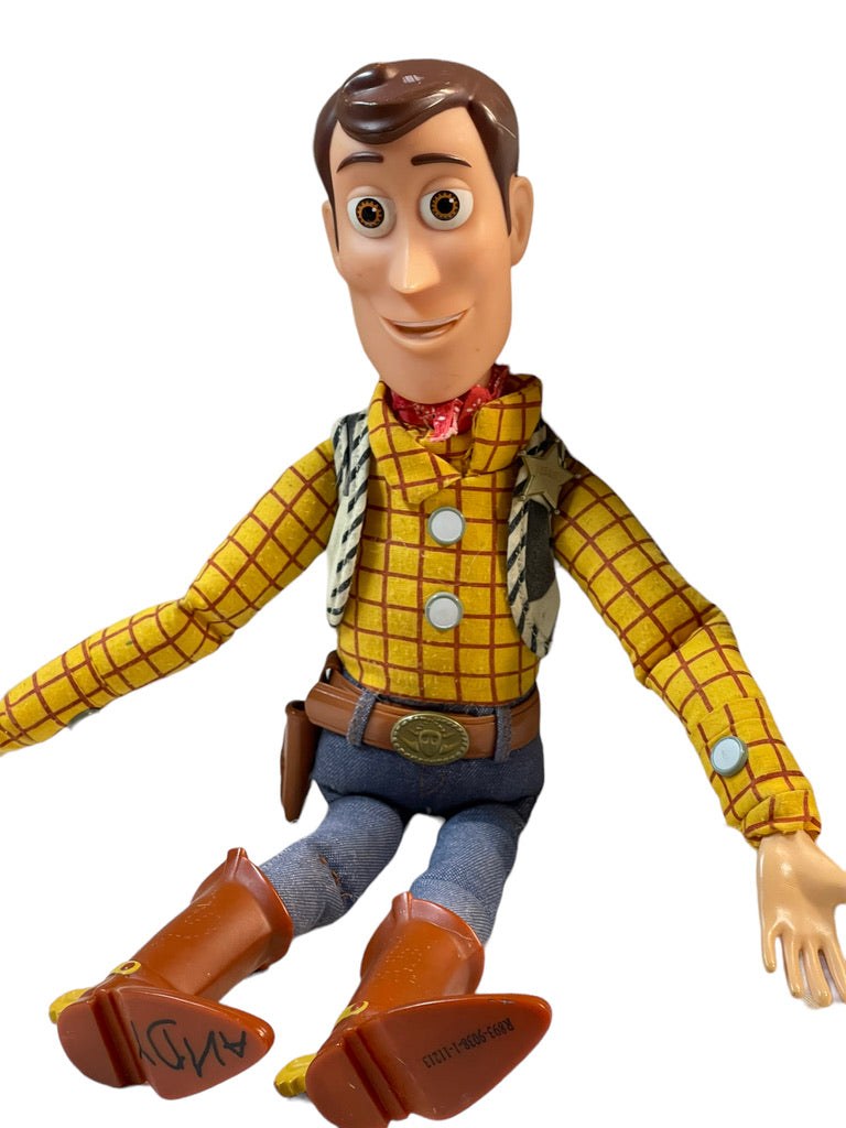 Disney Pixar Toy Story 16" Talking Woody Stuffed Doll Plush in GUC