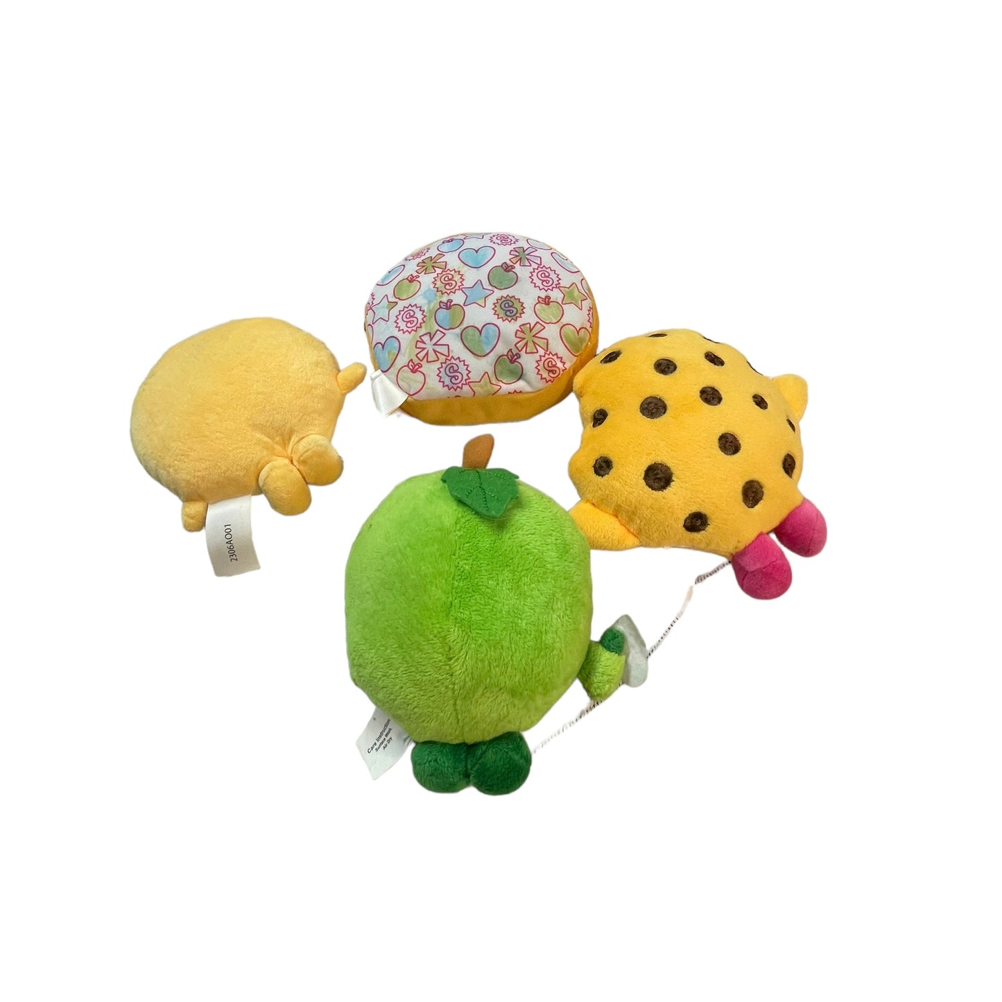 Shopkins Plush, Pancake Jake, Green Apple Blossom, Kooky Cookie, D'Lish Donut in GUC