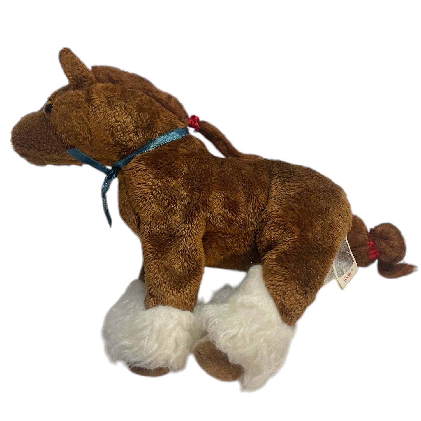 TY Vintage Clydesdale, 'Hoofer,  2002 7"  Retired Plush Stuffed Animal Toy, Braided Mane GPWC