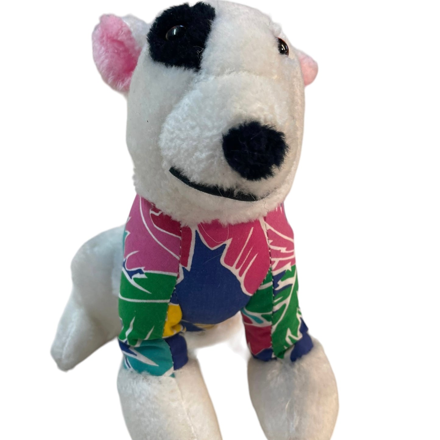 Ace Spuds Mckenzie Vintage Bull Terrier Dog Plush Stuffed Animal Toy