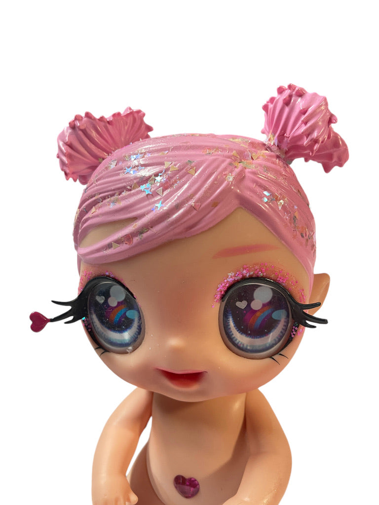 Glitter Babyz Dreamia Stardust Doll, Preowned, Pink Hair Changes Colour in Ice Water, in GUC