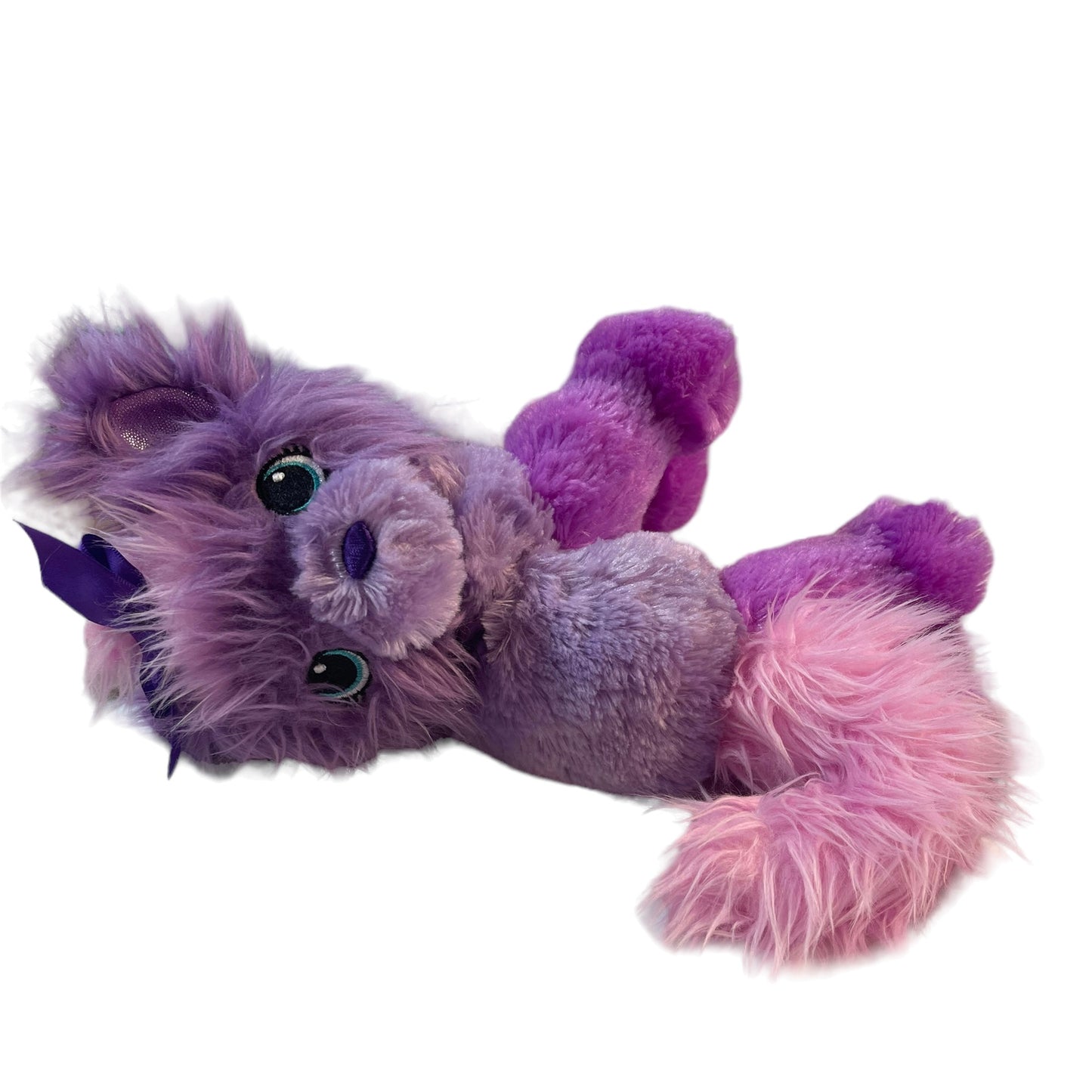 Twisty Petz Series 3 Cuddlez Purple Puppy Plush Stuffed Animal, Green Glass Eyes