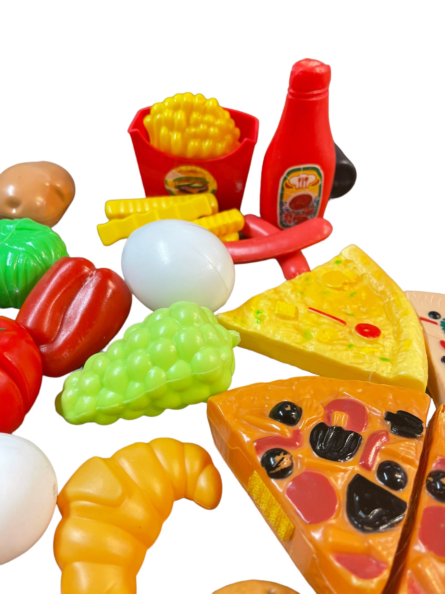 Large Mixed Lot of Plastic Play Food for the Chef in the Family! GUC