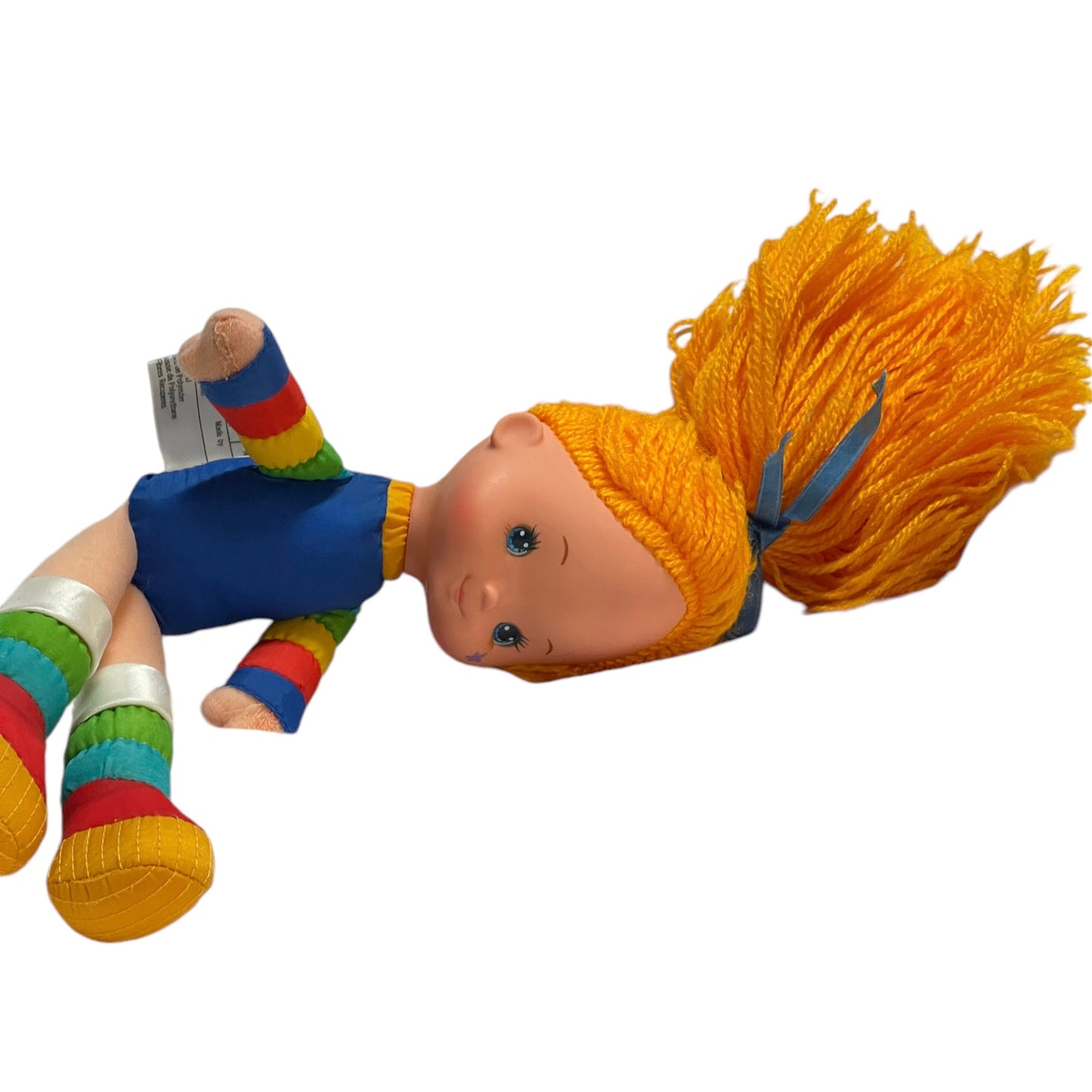 Vintage Rainbow Brite Hallmark Cards/Mattel 1983 Plush 10.5" Doll, Orange Yarn Hair, Bright Clothes